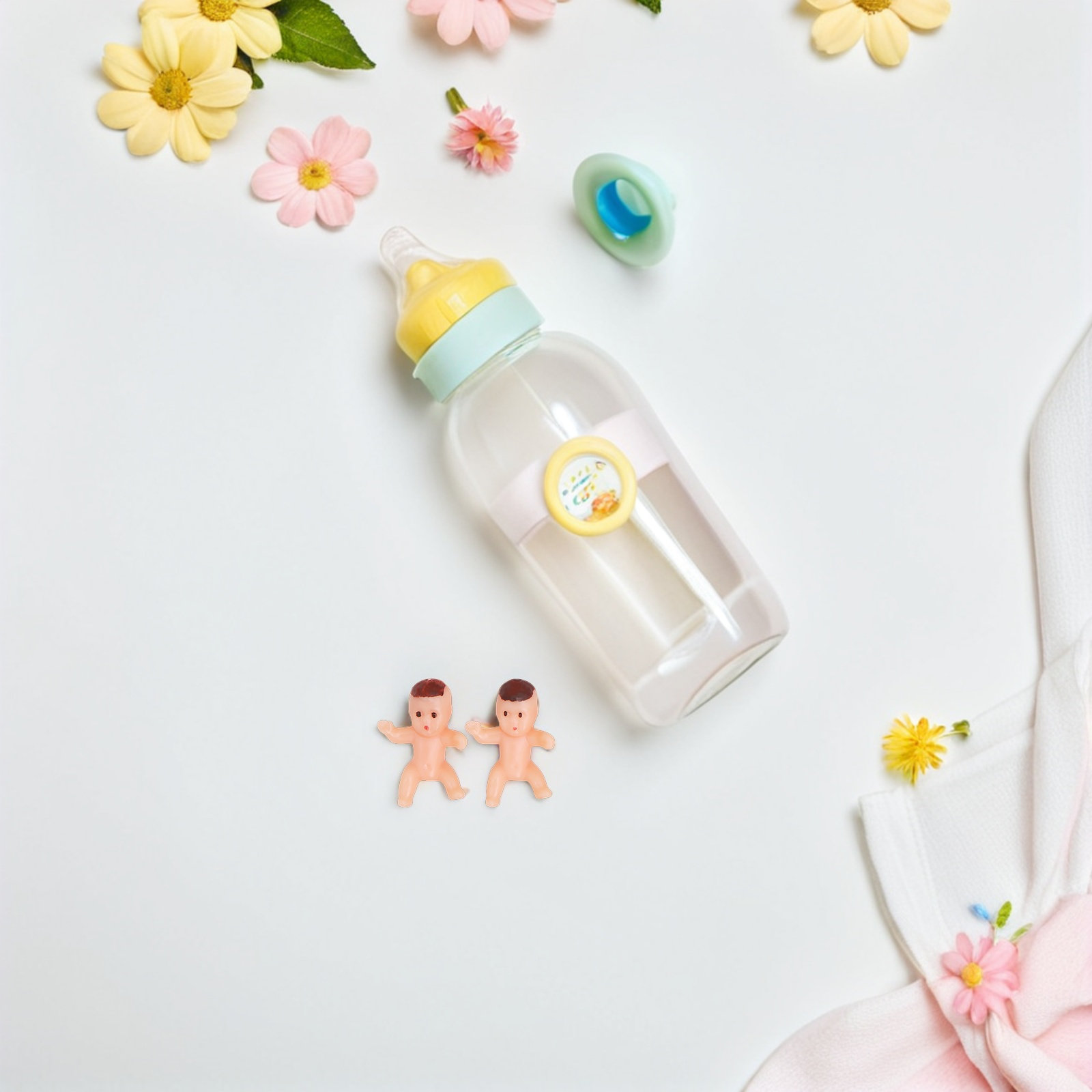 Party Games Baby Shower - 150 szt. Mini Plastikowe Akcesoria na