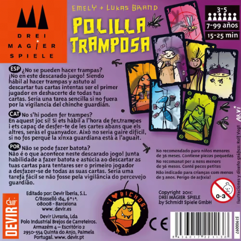 Party Games Juegos De Mesa - Cheating Moth – hiszpańska gra karciana