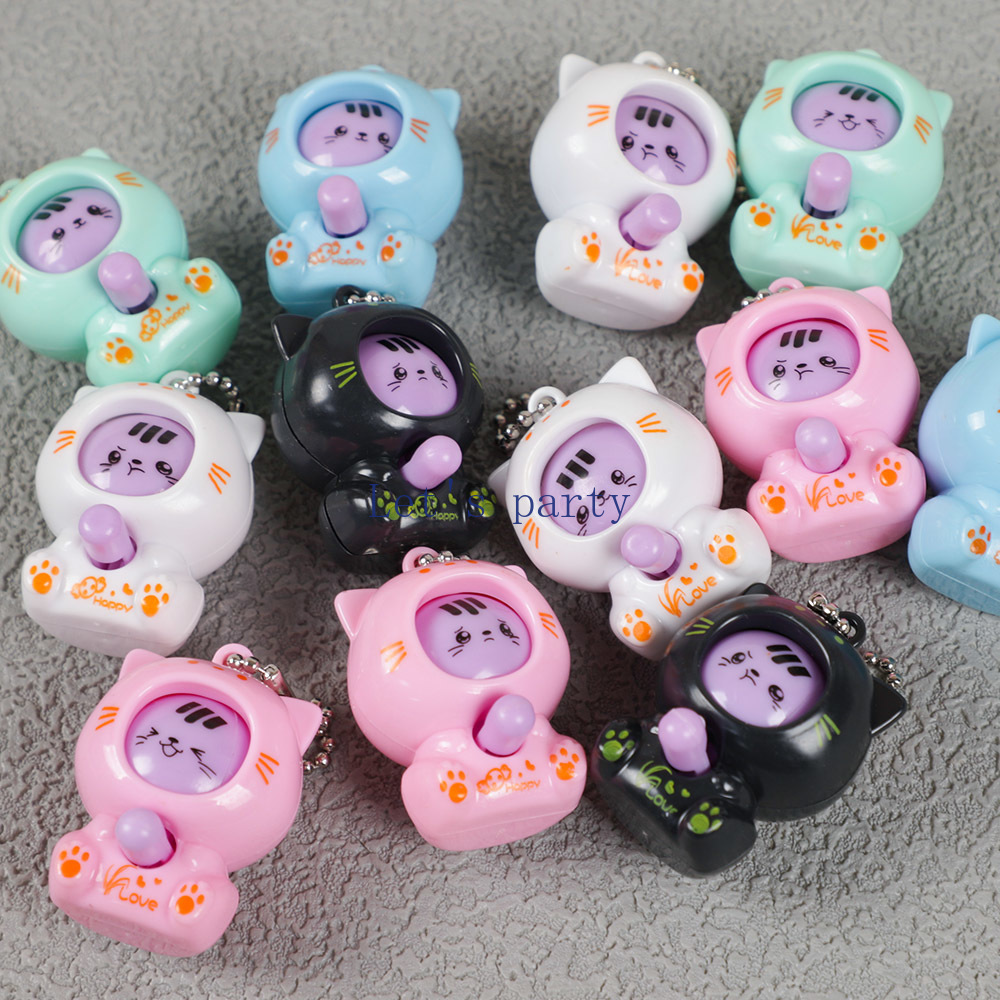 10Pcs Cartoon Mini Cat Face Ch – Party Games Baby Shower recenzja i cena