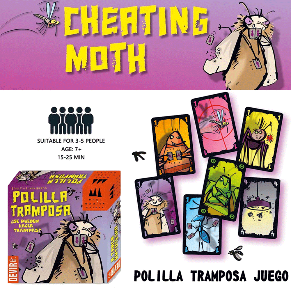 Gry planszowe Polilla Tramposa – Party Games Juegos De Mesa recenzja i cena